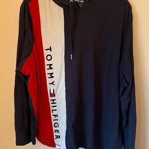 Tommy Hilfiger Navy, Red & White Pullover Hoodie